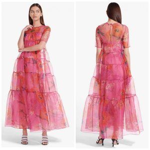 STAUD Hyacinth Tiered Floral Dress